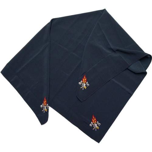 Feuerwehr Damen-Halstuch, Tuch marine mit Feuerwehr-Emblem Uniform